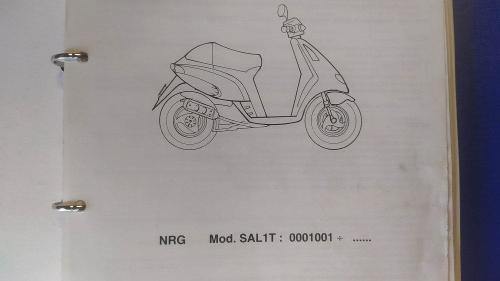 catalogo ricambi originale 406098 piaggio nrg mod sal1t