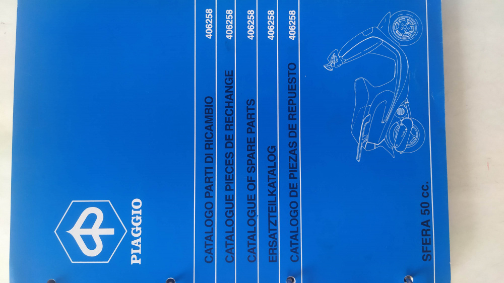 catalogo ricambi originale piaggio sfera 50 mod zapc0100