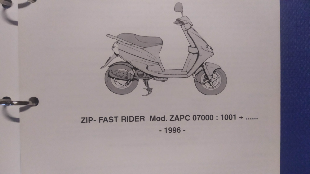 catalogo ricambi originale piaggio zip fast rider mod zapc07