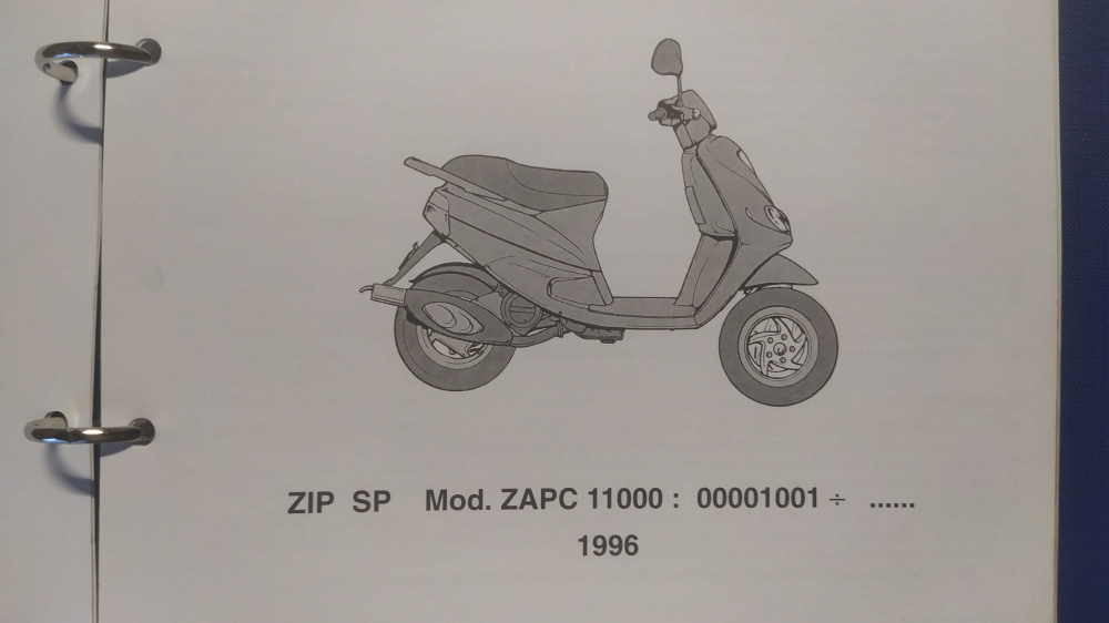 catalogo ricambi originale piaggio zip sp zapc11