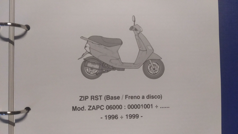 catalogo ricambi originale piaggio zip rst mod zapc06