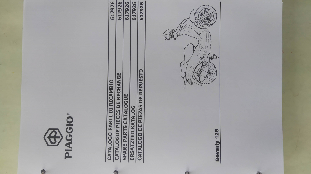 catalogo ricambi originale piaggio beverly 125 mod zapm281