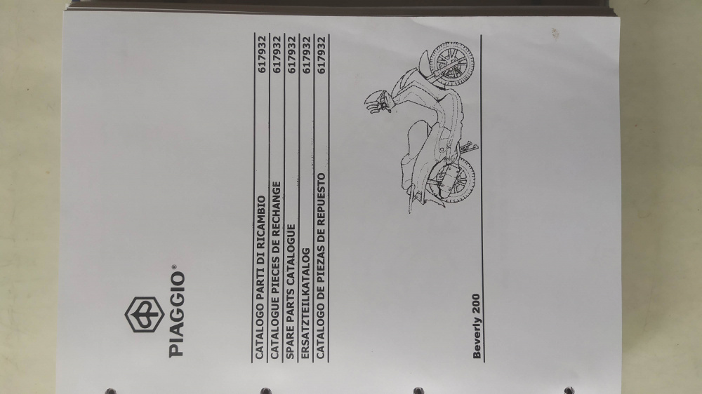 catalogo ricambi originale piaggio beverly 200 mod zapm282