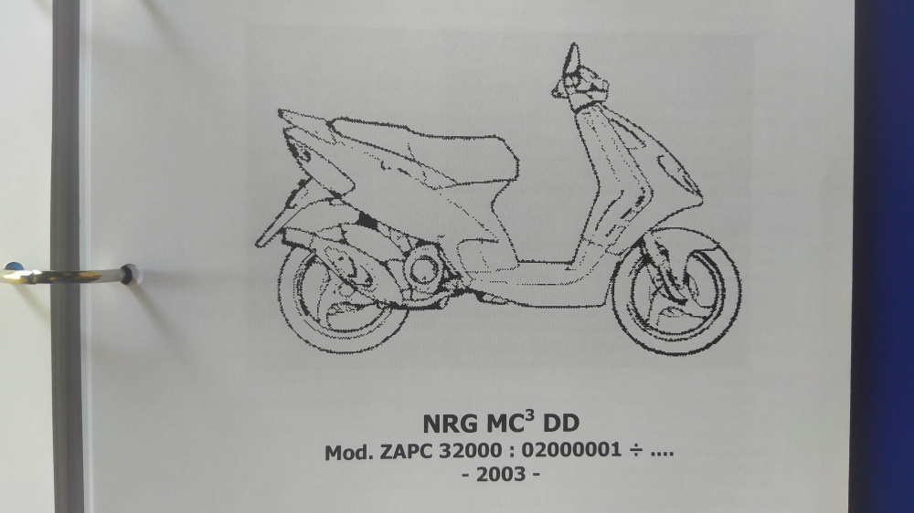 catalogo ricambi originale piaggio nrg mc3 dd mod zapc32