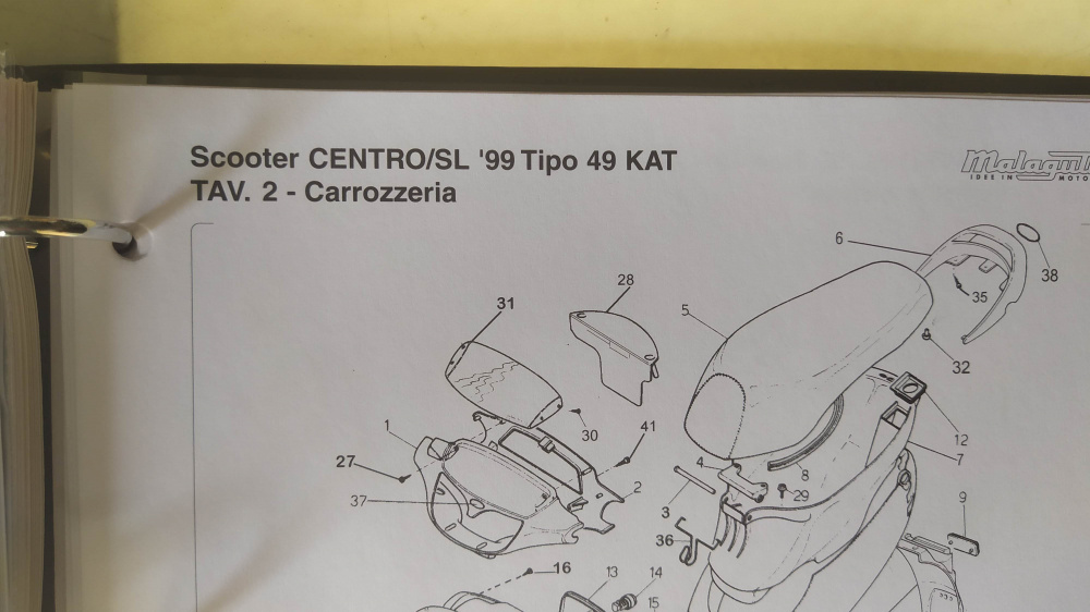 catalogo ricambi originale come nuovo malaguti centro