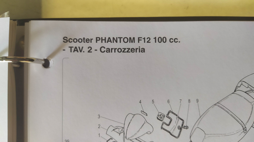 cataloghi ricambi originali come nuovi malaguti phantom f12 50 tutte le versioni - phantom 100