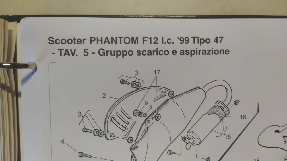 cataloghi ricambi originali come nuovi malaguti phantom f12 50 tutte le versioni - phantom 100