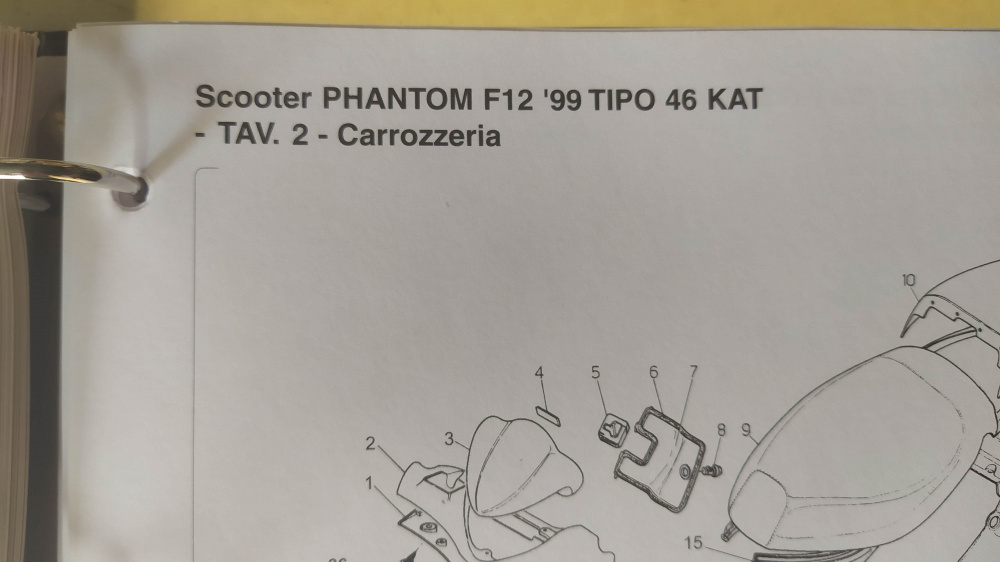 cataloghi ricambi originali come nuovi malaguti phantom f12 50 tutte le versioni - phantom 100