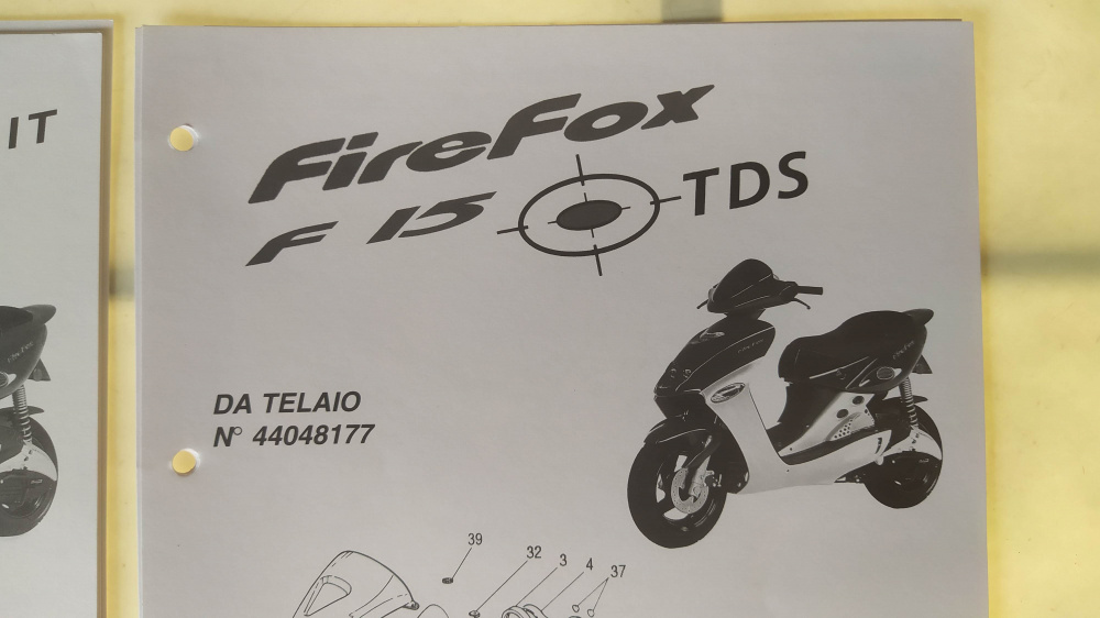 catalogo ricambi originale come nuovo malaguti firefox f15 tds e tds digit