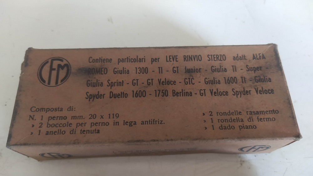 ricambi leve rinvio sterzo cfm 164 alfa romeo giulia 1300 - gt junior - super giulia - gt veloce - giulia 1600 - giulia spyder duetto - 1750 berlina - veloce spyder