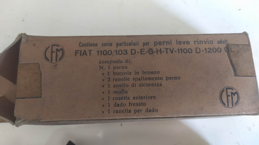 perno leve rinvio fiat 1100 cfm 72a fiat 1100 - 103 d-e-g-h-tv - 1100 d - 1200 gl