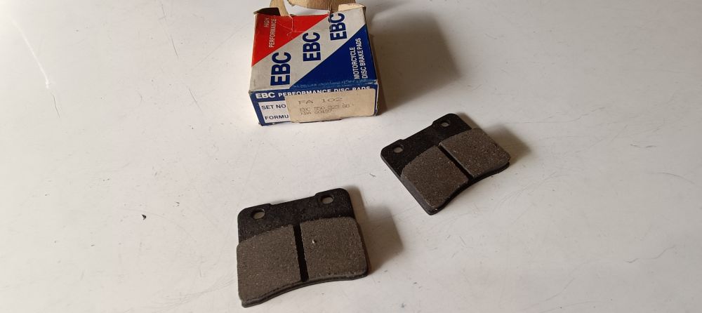 coppia pasticche freno anteriori ebc fa 102 suzuki rg 250 gamma