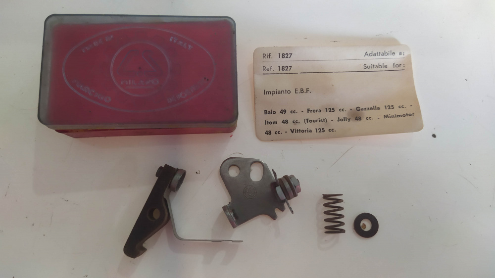 puntine epoca e.b.f. 1827 baio 49 - frera 125 - gazzella 125 - itom 48 - jolly 48 - minimotor 48 - vittoria 48