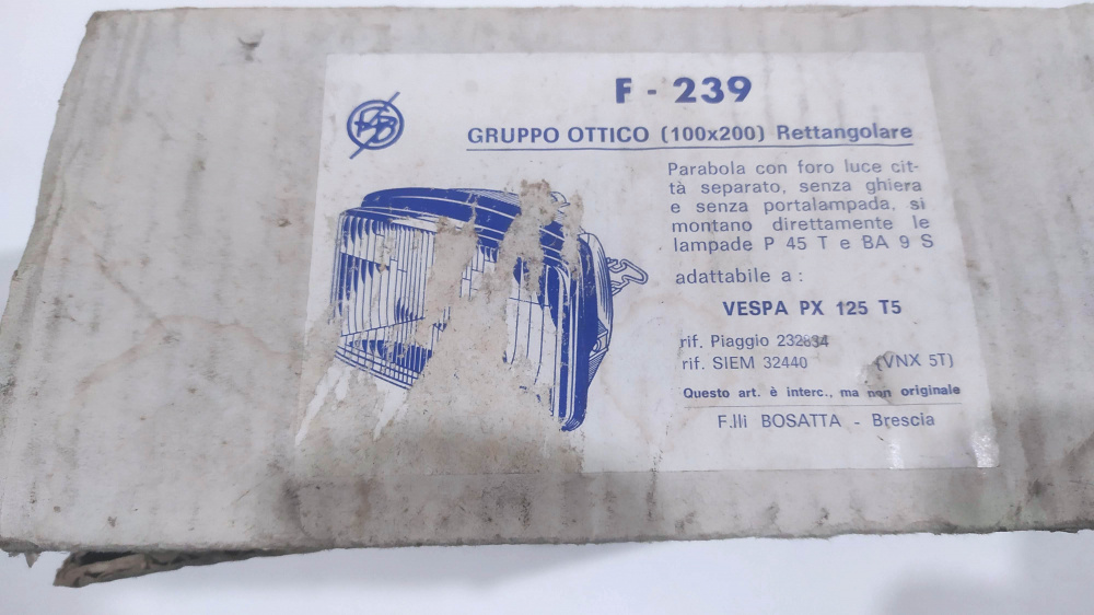 gruppo ottico bosatta piaggio px 125 ts