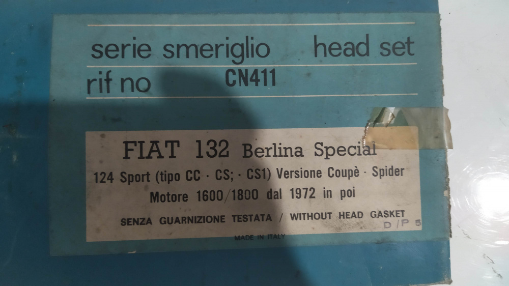 serie smeriglio - non complete - cn411 - fiat 132 berlina special - 124 sport cc-cs-cs1 1600/1800 ´72