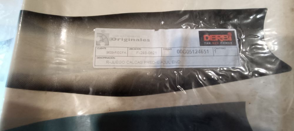 kit adesivi originali derbi predator blu