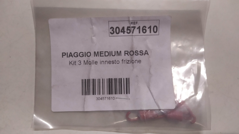 3 molle medie rosse leovince per frizione piaggio