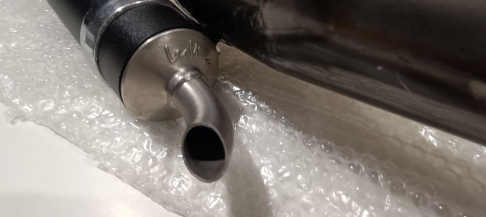 marmitta leovinci hand made rs derbi hunter