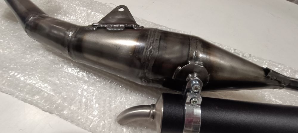 marmitta leovinci hand made rs derbi hunter