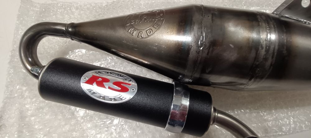 marmitta leovinci hand made rs derbi hunter