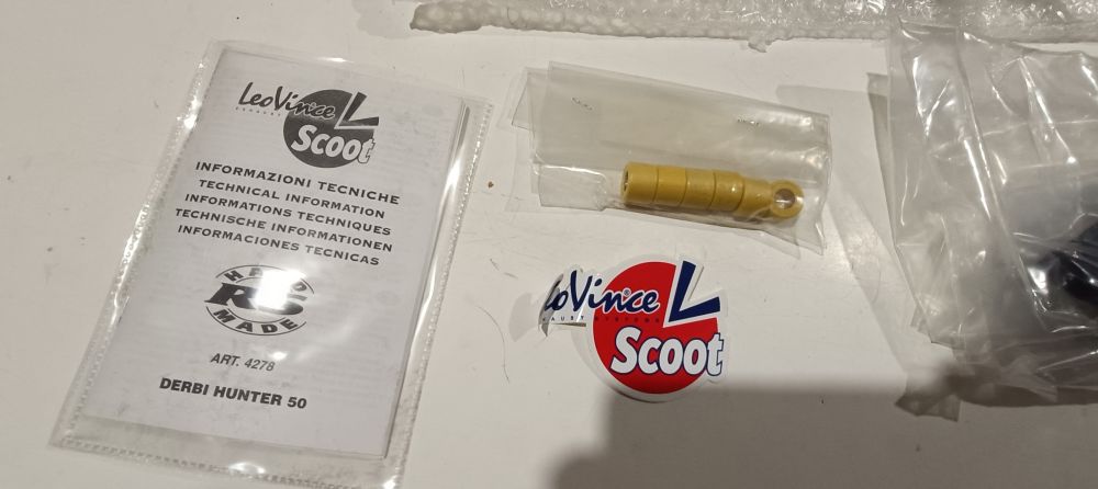 marmitta leovinci hand made rs derbi hunter