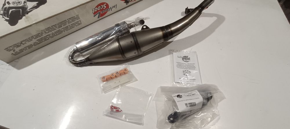 marmitta leovinci 7413 nuova hand made tt per aprilia sr 50 r factory telaio zd4 – vfd000