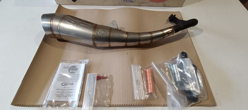 marmitta leovinci gp nuova aprilia sr motore piaggio – nrg power – gilera runner carb.
