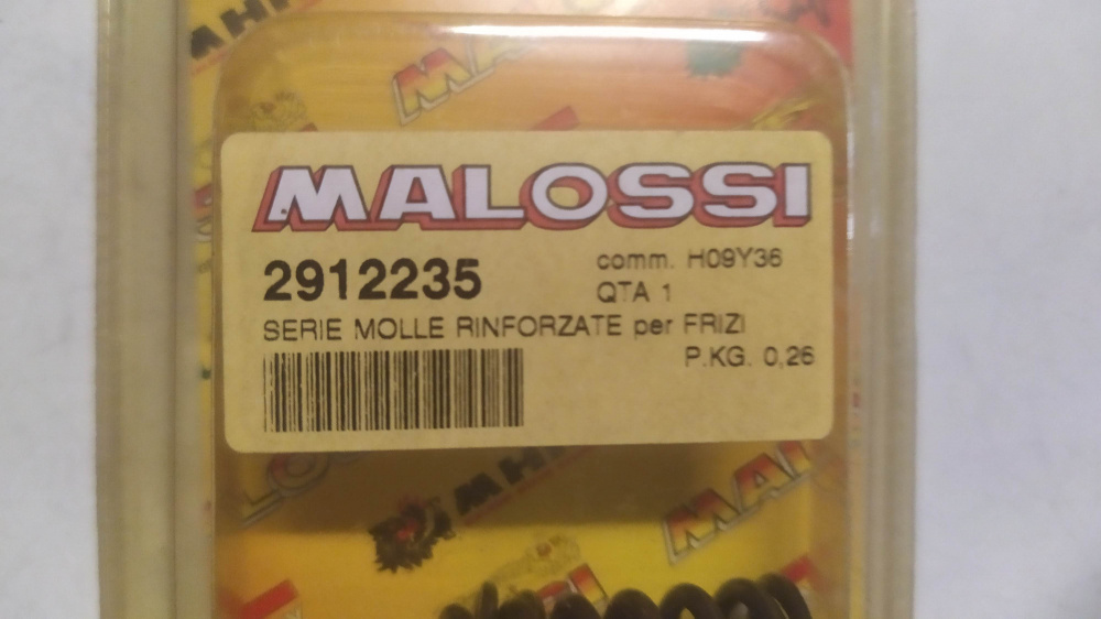 serie molle rinforzate frizione malossi gr. 0.26