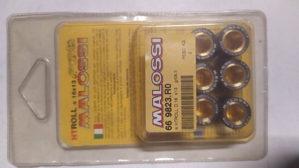 kit rulli malossi htroll d.16 x 13 gr. 8.5 - vedere applicazioni -