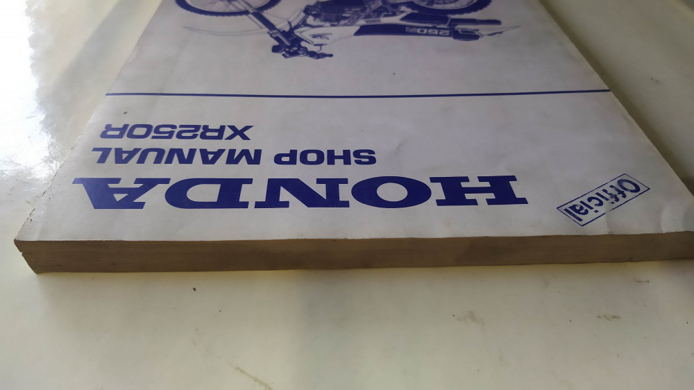 manuale officina originale in lingua inglese honda xr250r 1981