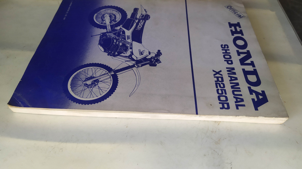 manuale officina originale in lingua inglese honda xr250r 1981