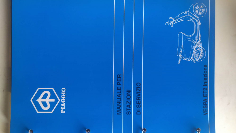 manuale officina originale come nuovo piaggio vespa et2 iniezione