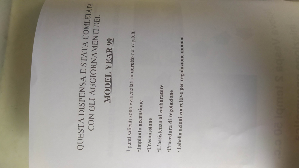 manuale officina originale come nuovo piaggio vespa et2 iniezione