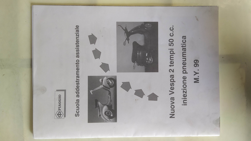 manuale officina originale come nuovo piaggio vespa et2 iniezione