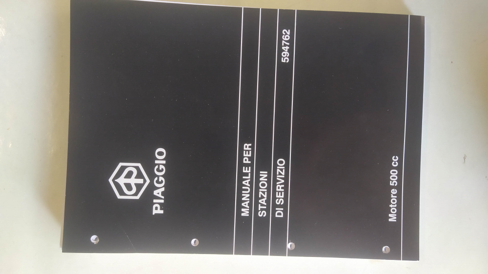 manuale officina originale piaggio 594762 come nuovo motori 500 cc