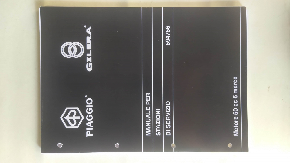 manuale officina originale 594756 come nuovo motori piaggio 50 6 marce