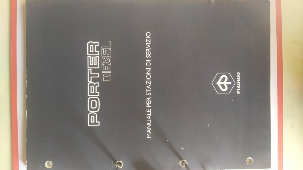 manuale officina originale piaggio porter diesel piu altri manuali come nuovi