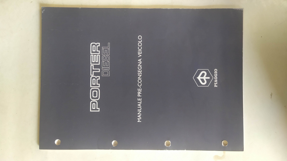 manuale officina originale piaggio porter diesel piu altri manuali come nuovi