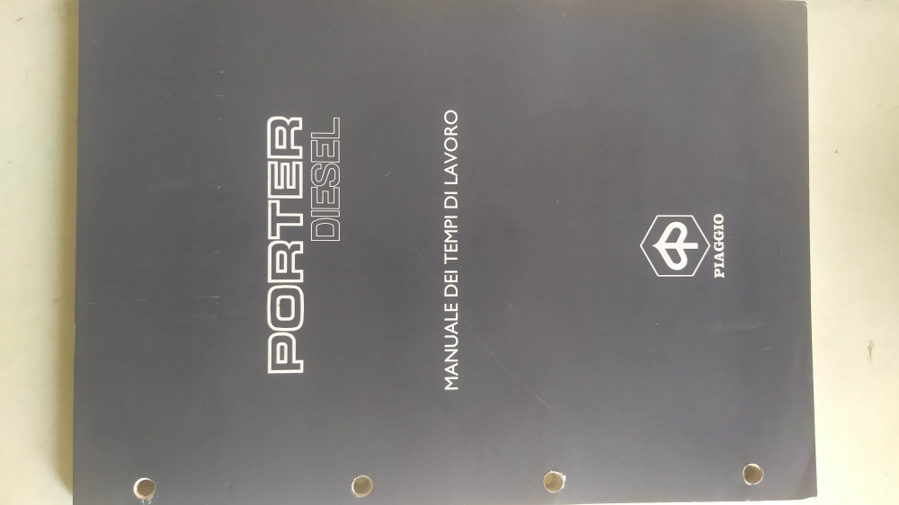 manuale officina originale piaggio porter diesel piu altri manuali come nuovi