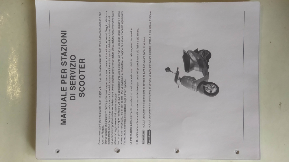 manuale officina originale piaggio zip e zip