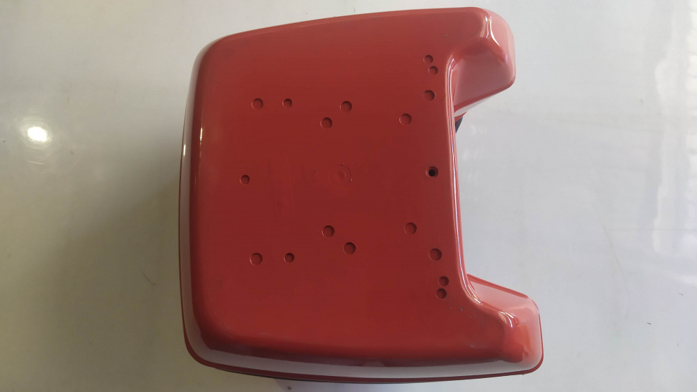 bauletto rosso per scooter senza piastra