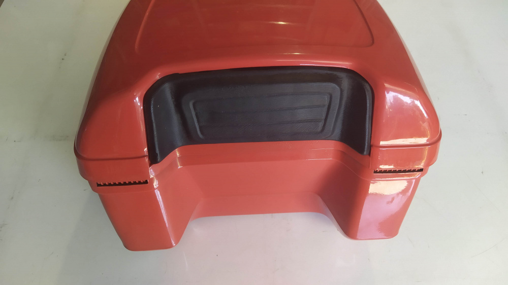 bauletto rosso per scooter senza piastra