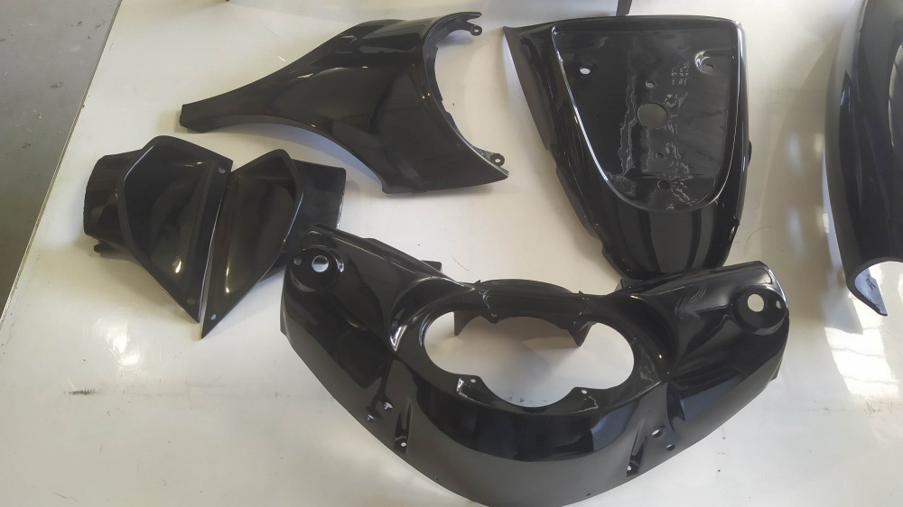 kit 8 carene nere aprilia sr 50 stealth ed altri modelli