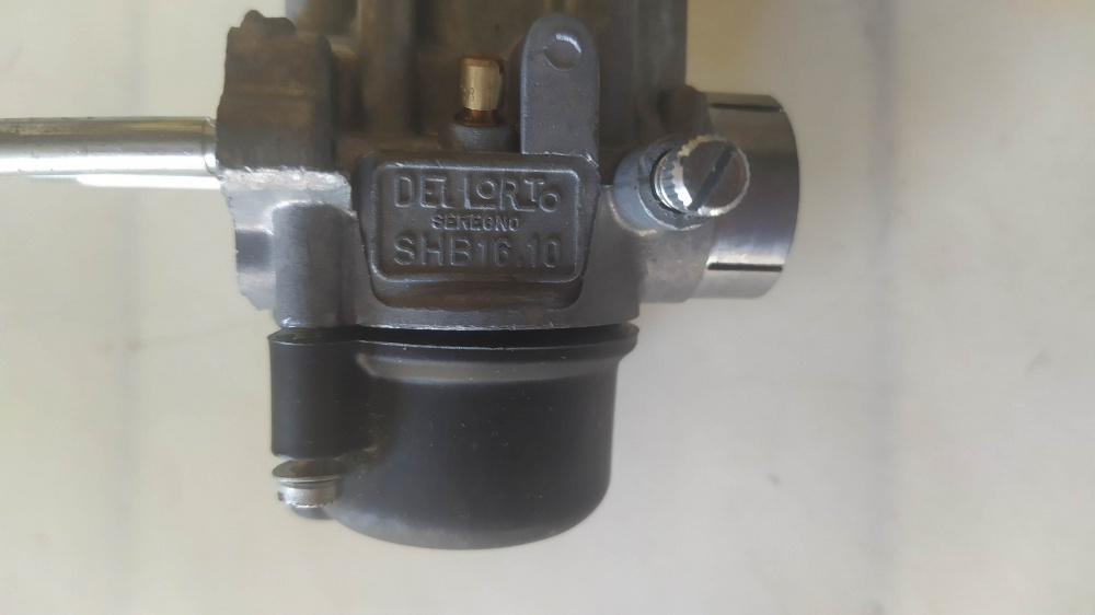 carburatore dell´orto shb 16.10 senza miscelatore piaggio vespa 50 - manca 1 registro -