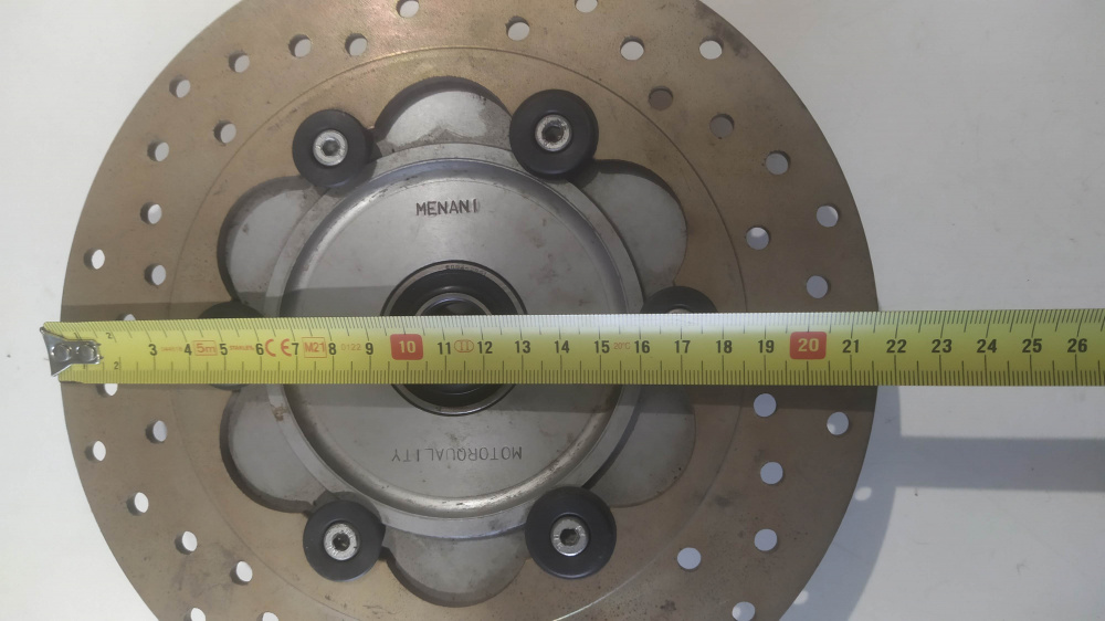 disco freno menani diametro int. 14.9 est. 22 foro 2