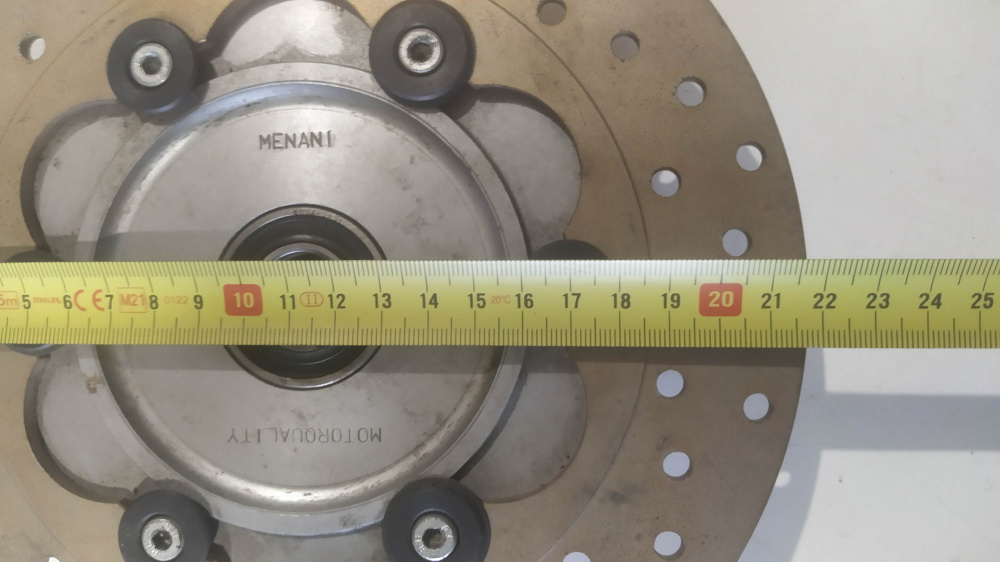 disco freno menani diametro int. 14.9 est. 22 foro 2