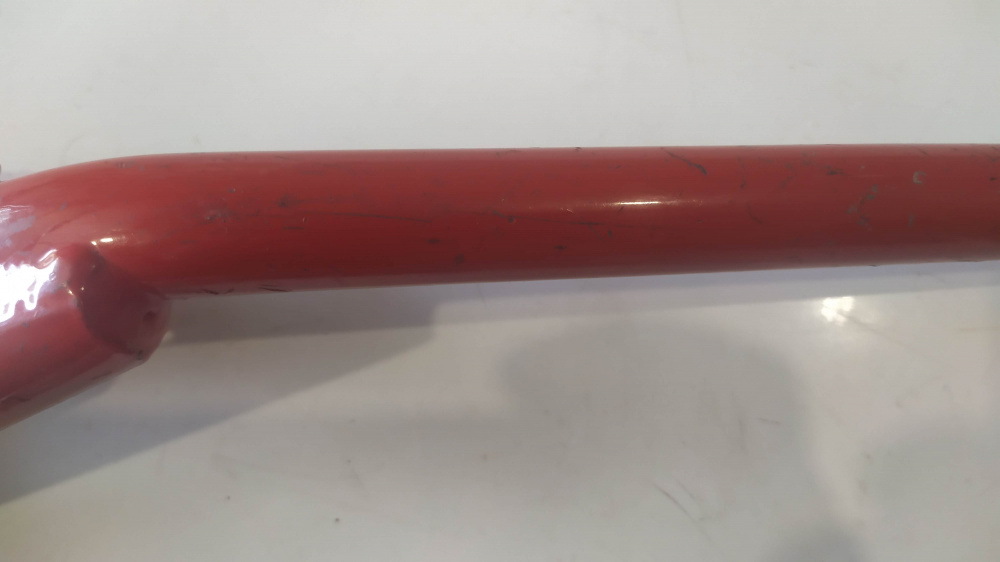 cavalletto centrale rosso buzzetti honda mtx 125 r con maniglia alzamoto - manca una staffa e viti - segni di stoccaggio