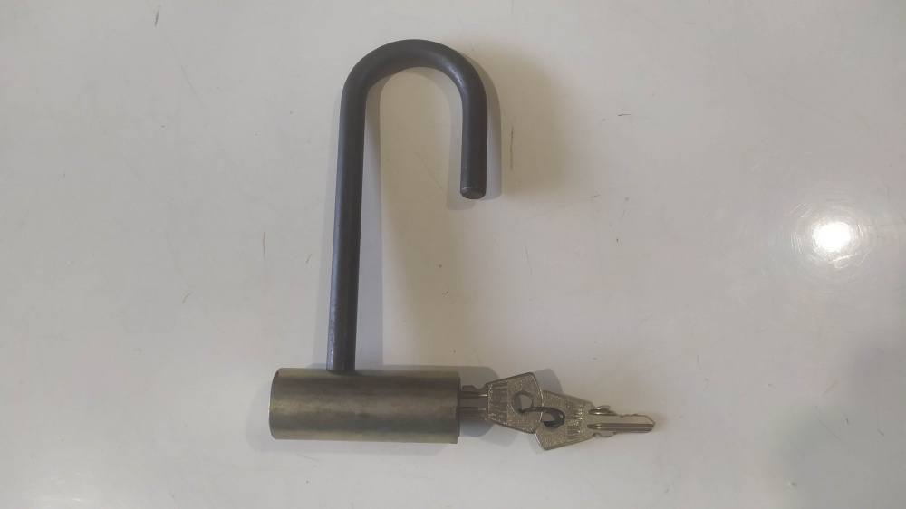 lucchetto antufurto vintage per vespa - marca chiavi ulma - nuovo con qualche segno del tempo