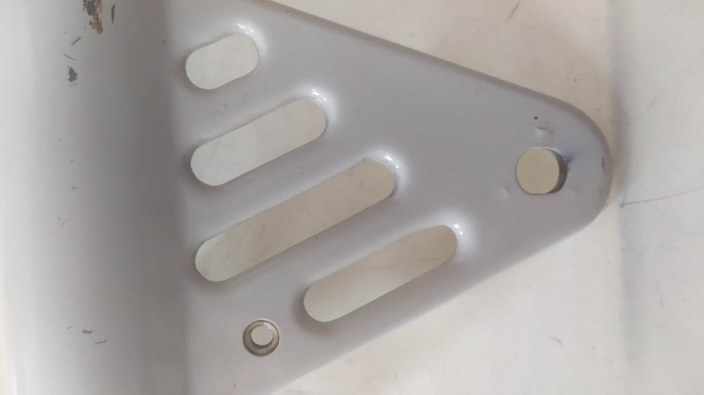 portafaro sx bianco nuovo con segni di stoccaggio cagiva sst 250 - 350
