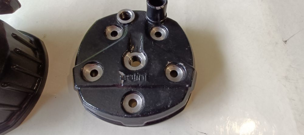 cilindro nuovo completo di pistone e testa polini gilardoni d. 64 cagiva elefant 125 – aletta rossa 125